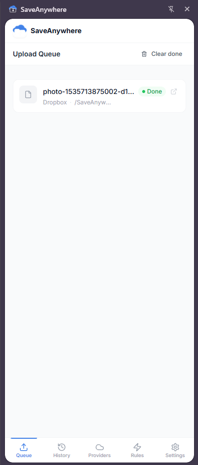 Upload Queue